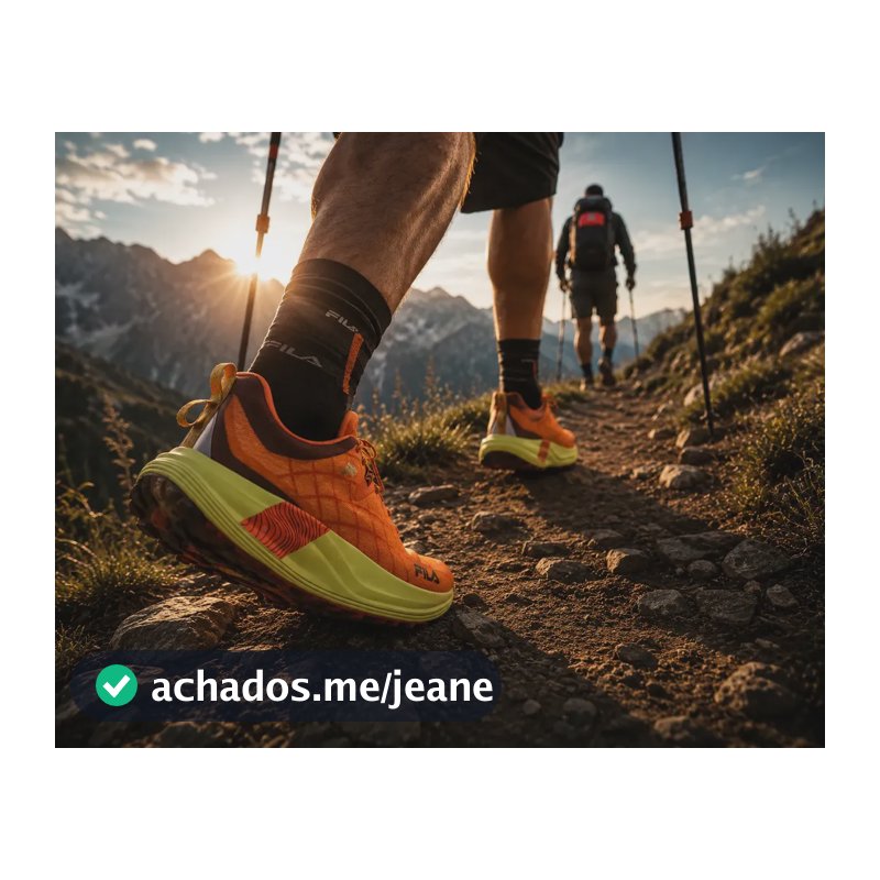 Tênis Para Legendários Fila Racer Skytrail Masculino Laranja 42