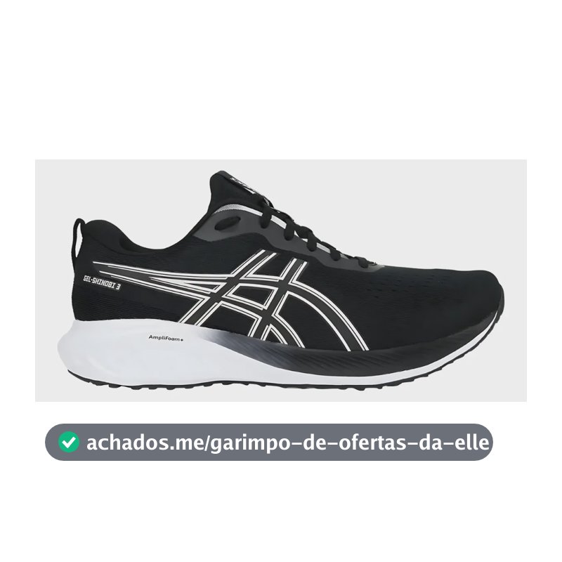 Tênis Masculino Gel Shinobi 3 Asics Treino Corrida Preto 40 Br