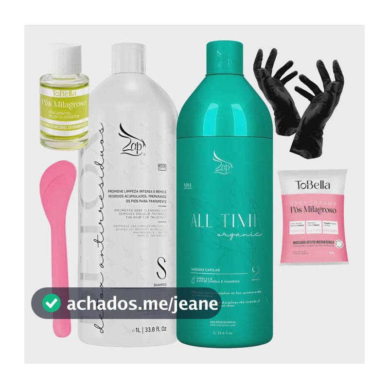 Progressiva Sem Formol Zap All Time Organic 1 Litro