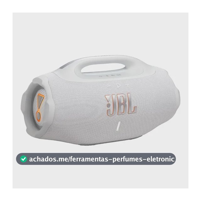 Caixa De Som Bluetooth À Prova D'água Boombox 4 Jbl - Branca 127/220v