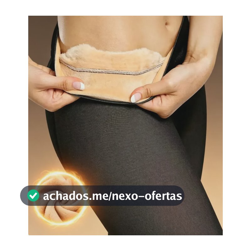 Meia Calça De Lã Térmica Translúcida Forrada Pelinho Pelúcia Preto M