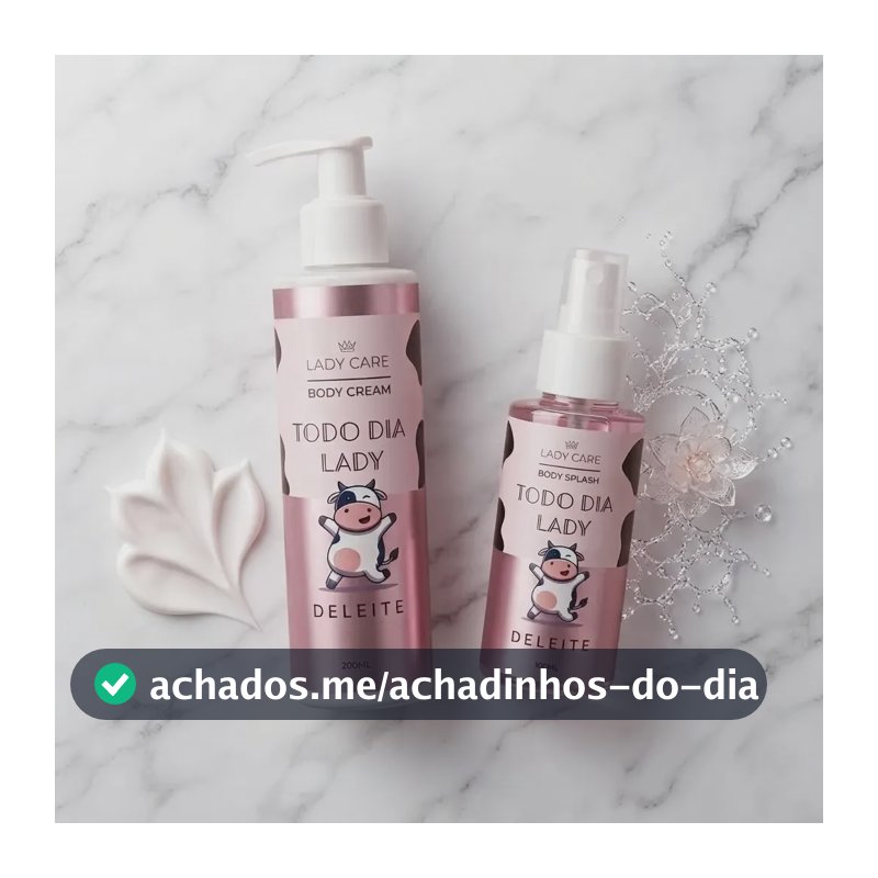 Kit Presente Body Cream + Body Splash Deleite Lady Care