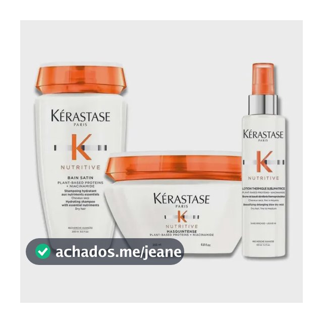 Kit Kerastase Nutritive Shampoo + Máscara + Thermique