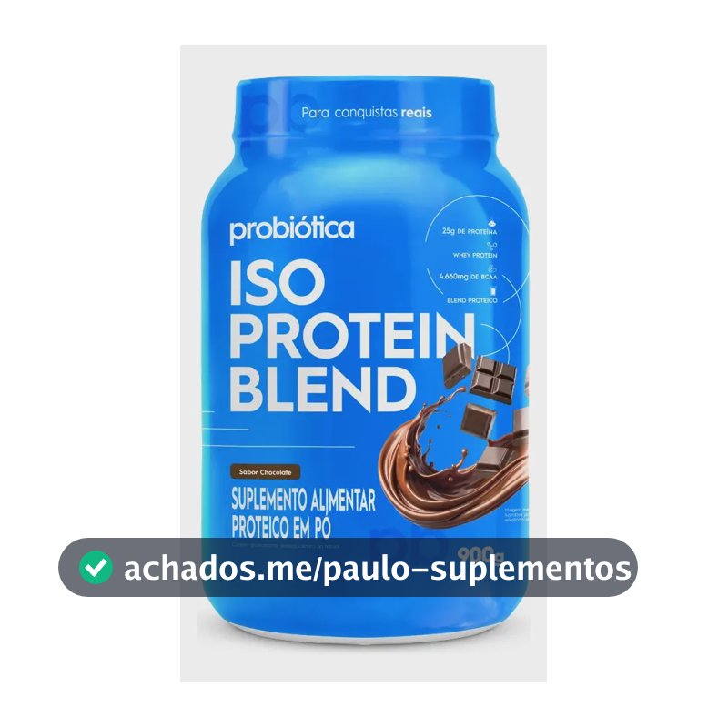 Whey protein Probiótica Iso Blend em pó sabor Chocolate x 900g