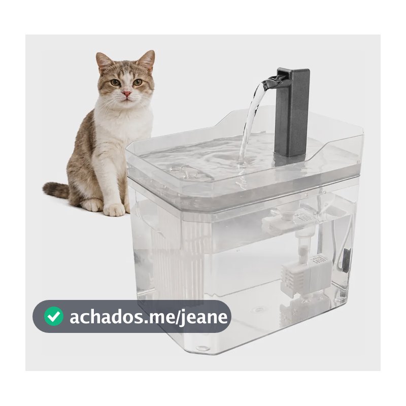 Bebedouro Água Automático Usb Para Gatos E Cães 1,5l Portáti 127/220v Branco