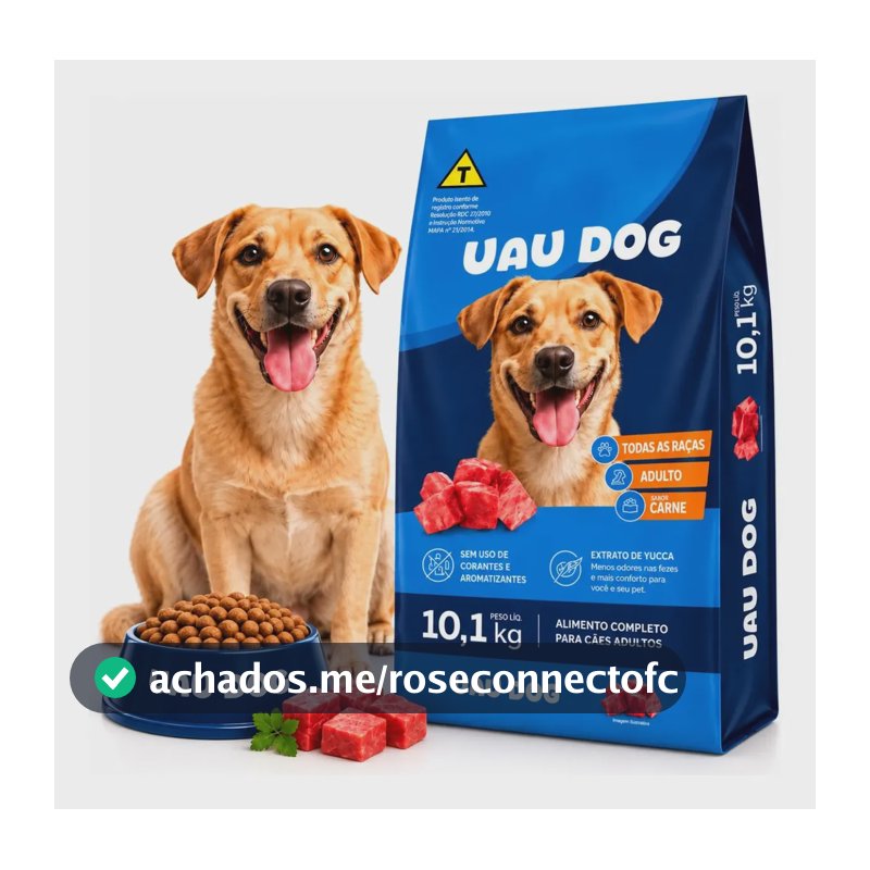 Ração Uau Dog 10kg Alimento Completo Para Cães Adultos