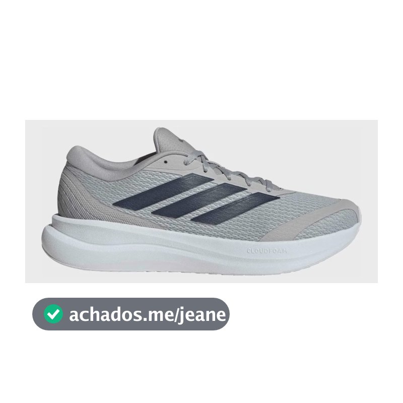 Tênis De Corrida Masculino Runfalcon 6 Cloudfoam adidas Cinza Liso 40 Br
