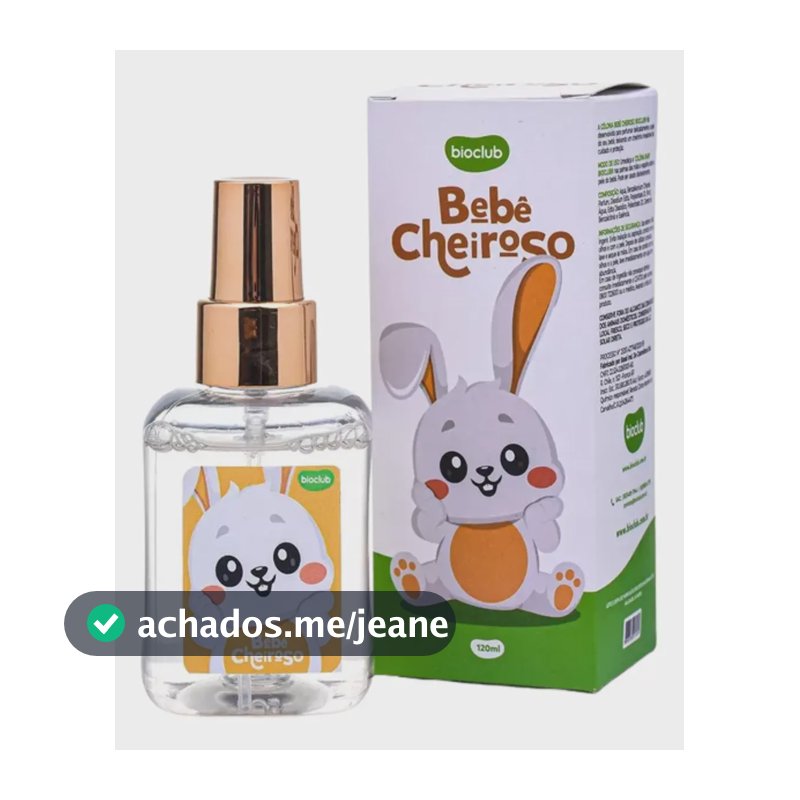 Colônia Perfume Corpo Infantil Bebê Orgânico Bioclub 120ml