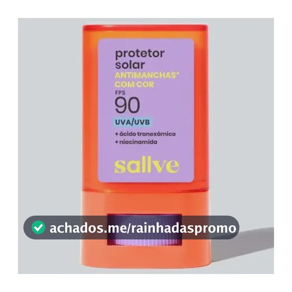 Protetor Solar Antimanchas Com Cor 2 Em Bastão 90fps Sallve
