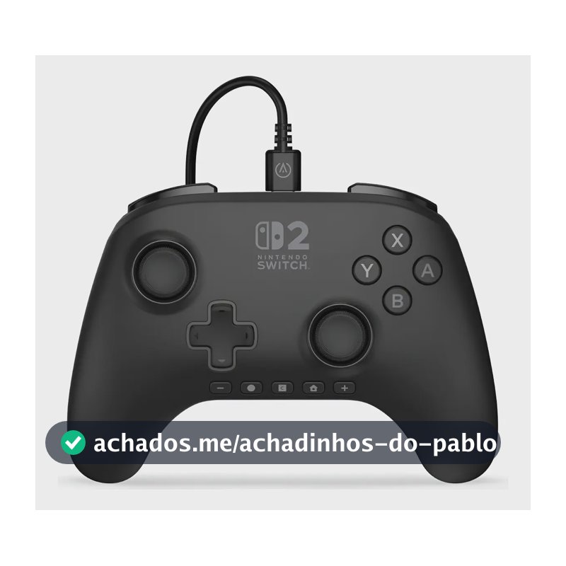 Controlador com fio Advantage - Interruptor de controle com fio 2 cores preto