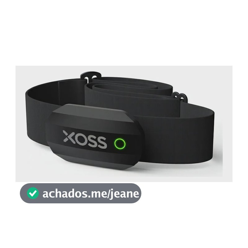 Monitor Cinta Frequência Cardíaca Peito Xoss Bluetooth Ant+ Cor Preto