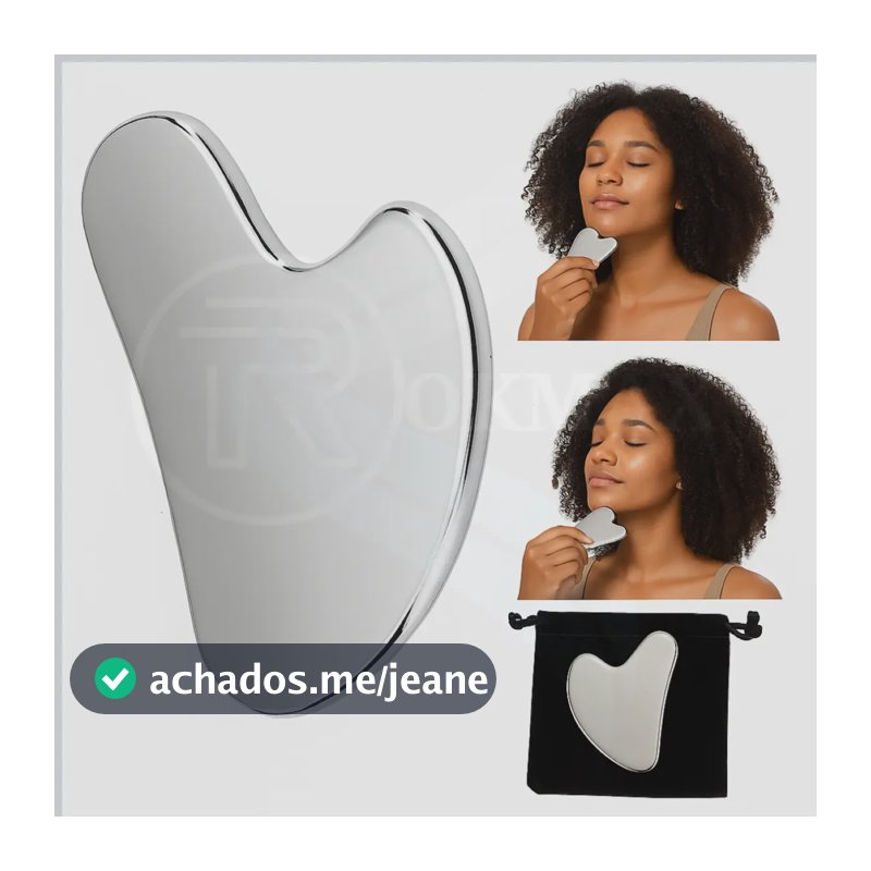 Guasha Placa De Massagem, Raspagem De Aço Inox drenagem linfática skincare raspagem anti-idade fisio