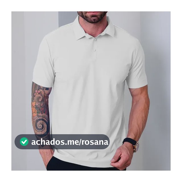 Camisa Polo Masculina Tecido Tech Confortavel Casual