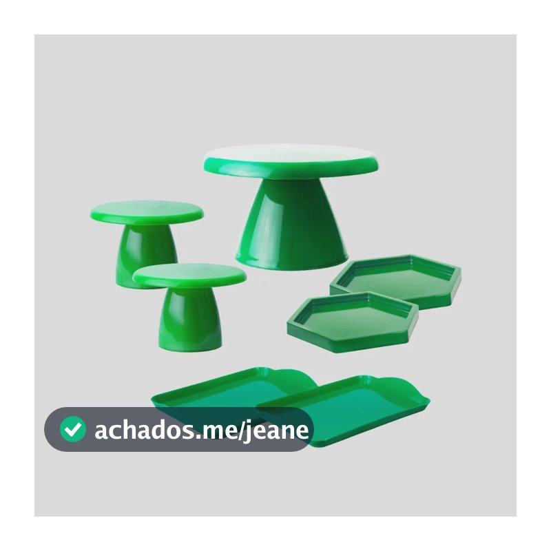 Kit 1 Boleira Slim , 2 Mini Cake, 2 Band 20x13, 2 Sextavada Verde