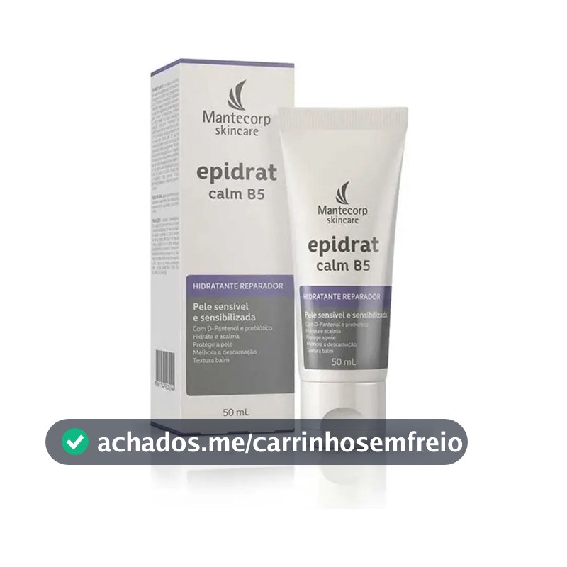 Hidratante Facial Epidrat Calm B5 Para Pele Sensível 50ml Mantecorp