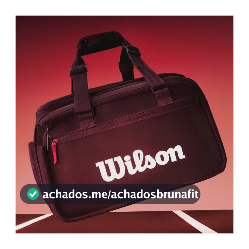Bolsa Defyer Redline V1 Small Duffel Sapateira Até 1 Raquete Bordô / Vermelho