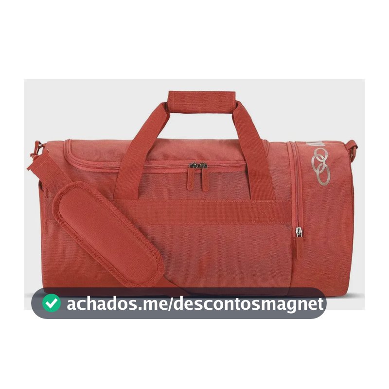 Bolsa Olympikus Gym Bag Vermelha com Compartimento para Tênis