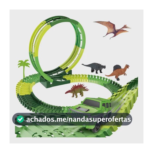 Pista Carrinho Dinossauro Looping Radical Som Luz 92 Peças