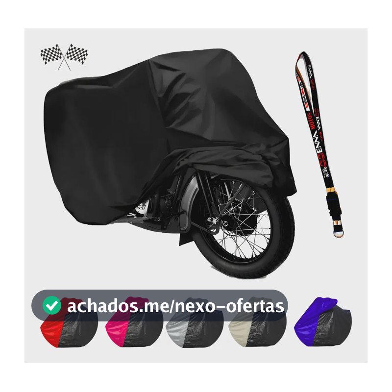 Capa Pra Cobrir moto Automóvel Sol / Chuva 100% Impermeável