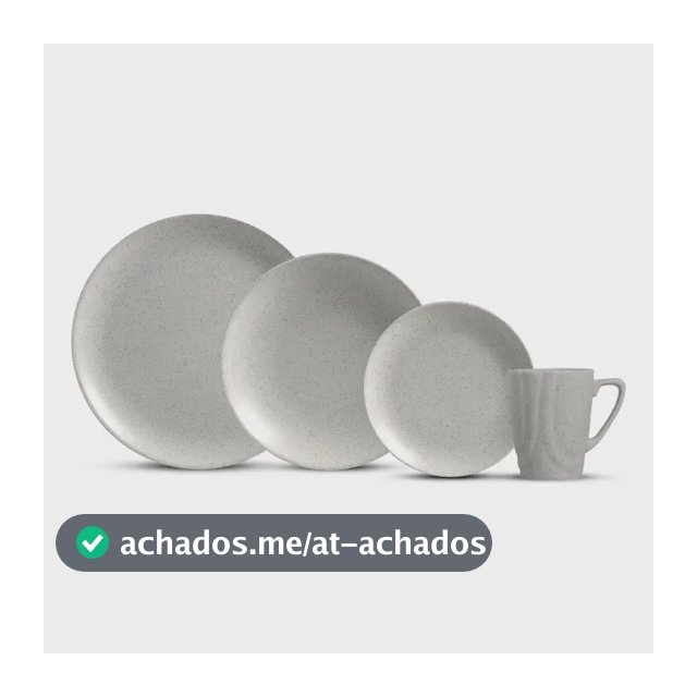 Aparelho De Jantar 16 Peças -  Concrete Alleanza Branco Lisa