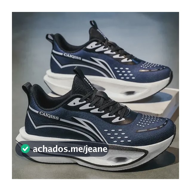 Tênis De Corrida Clássicos Forte Aderência Design Moderno 2286-preto 37