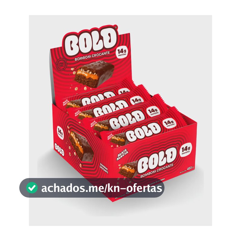 Barra De Proteína Bold Bombom Crocante 40g