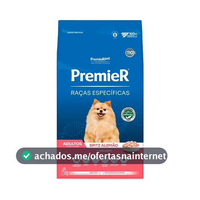 Ração Premier Super Premium Spitz Alemão Adulto 7,5kg