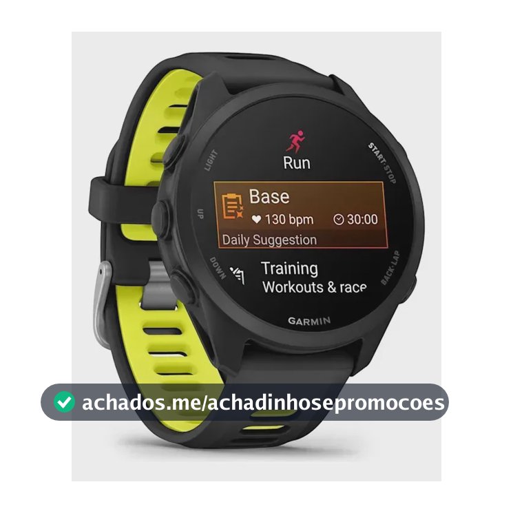 Relogio Garmin Forerunner 170 Basic Preto E Preto