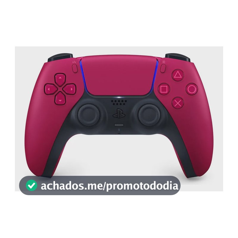 Controle joystick sem fio Sony PlayStation DualSense Wireless Controller PS5 cosmic red