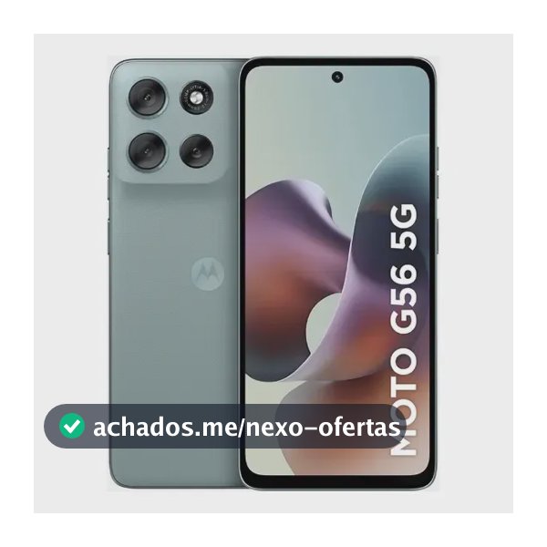 Smartphone Motorola Moto G56 5g - 256gb 8gb Ram+8gb Ram Boost, Camera 50mp Sony Lytia 600 Ultrarresistencia Militar e Ip68 + Ip69 - Cinza