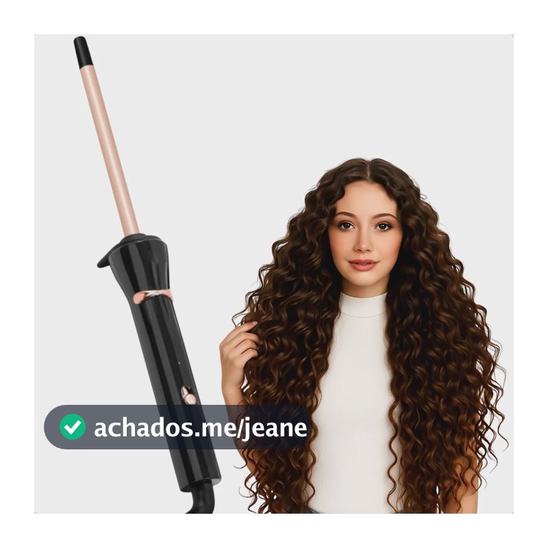 Modelador Cachos Cônico Profissional Aquecimento Rápido Aleatória Bivolt