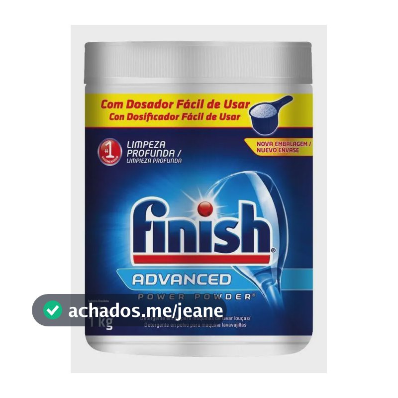 Detergente Para Lava Louças Em Pó Finish Power Powder