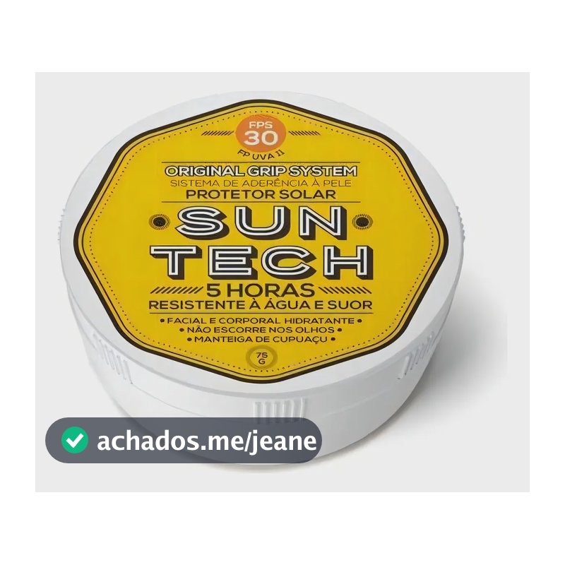 Protetor Solar Esportivo Suntech Fps 30 Embalagem 75g