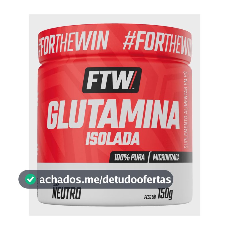 Glutamina Micronizada Isolada - 150g Neutro - Ftw Sabor Sem sabor
