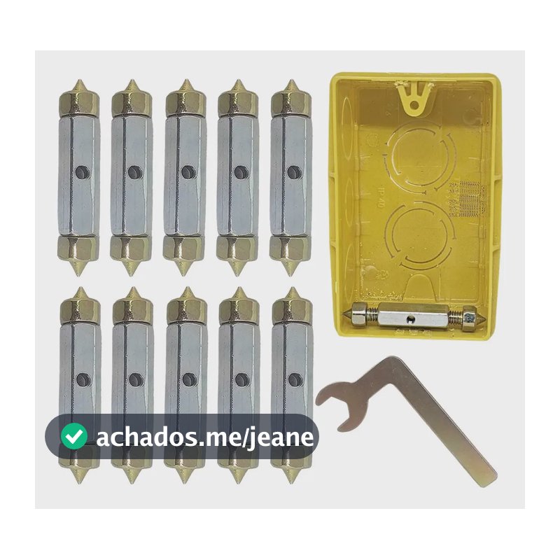 Kit 10 Reparo Salva Caixinha Luz Tomada 4x2 Bestfer Aço Carbono