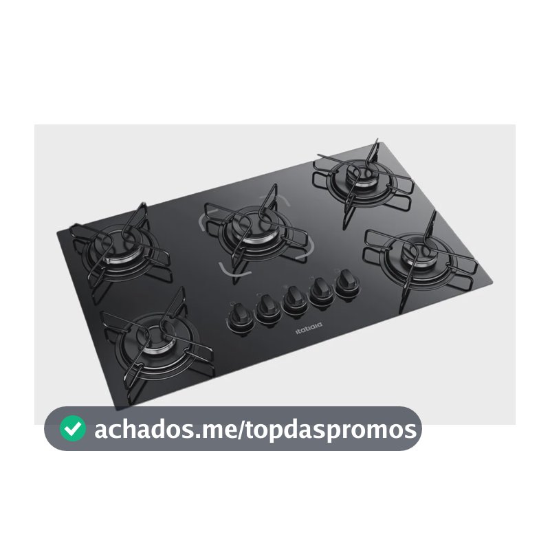 Cooktop Fogão Itatiaia Essencial 5 Bocas Bivolt Preto Preto 127/220v
