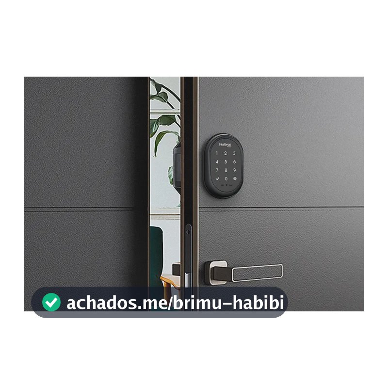 Fechadura Digital De Sobrepor Fr 102 Preto Intelbras