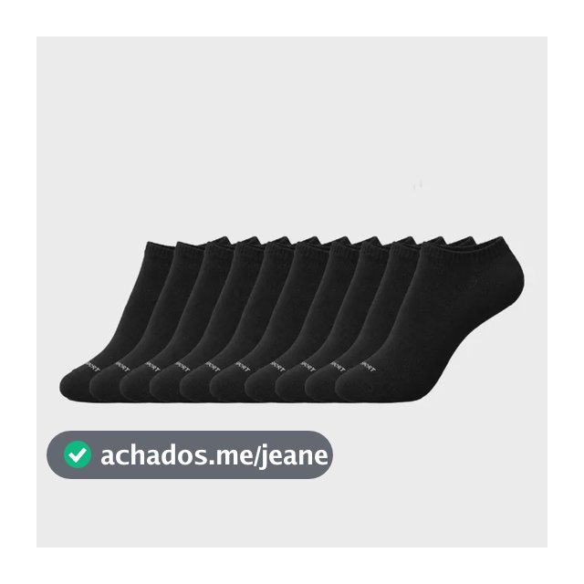 Kit Com 10 Pares De Meia Adulto Sapatilha Invisível Trifil