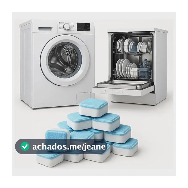 Kit 12 Pastilha Tablete Higieniza Limpa Tambor Máquina Lavar
