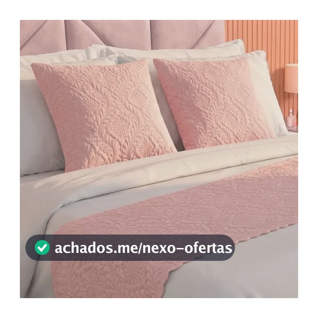 Kit Peseira Matelada Solteiro Capa De Almofada Cama Luxo Rose Matelada