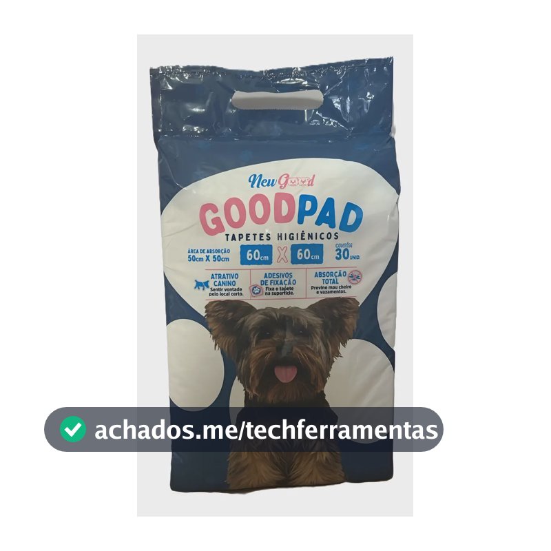 Tapete Higiênico Pet Confortável Atrativo Canino 30 Unidades