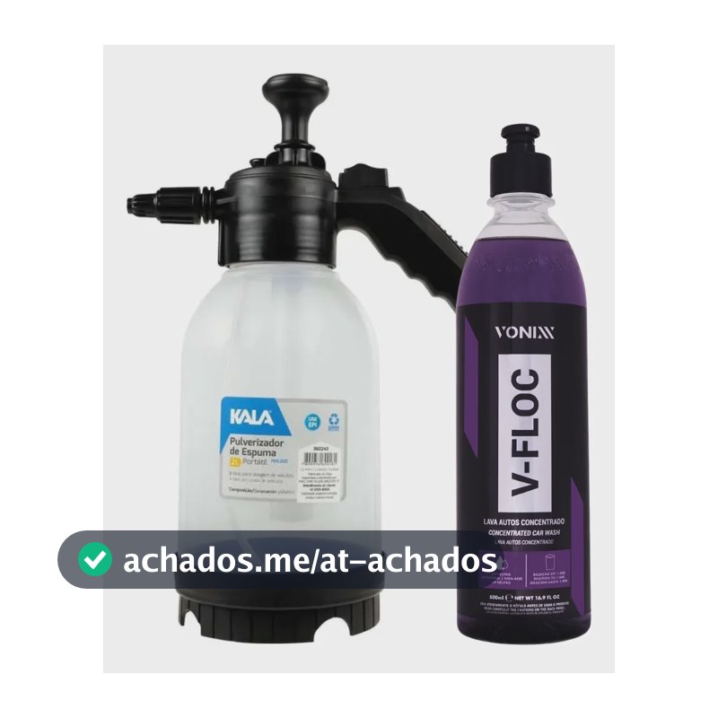 Snow Foam 2 Litros Shampoo Vonixx Kit Limpeza Automotiva