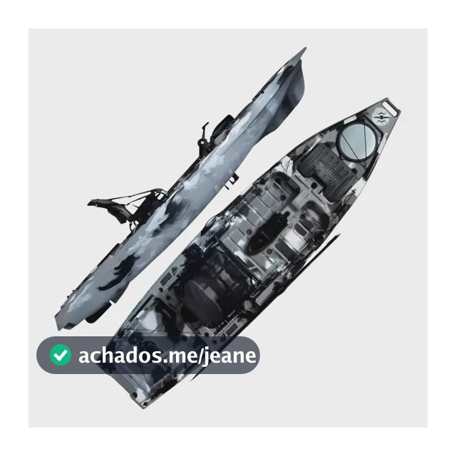 Caiaque De Pesca Milha Náutica Iron Com Leme Sem Pedal.