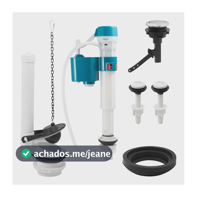 Kit Reparo Caixa Acoplada Completo Mecanismo Universal