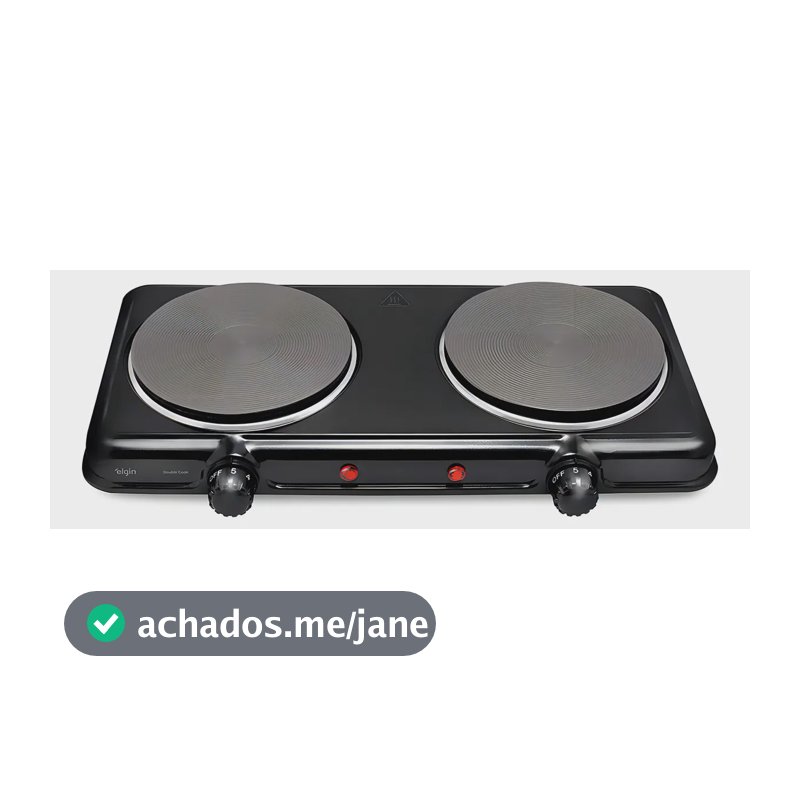 Fogão Elétrico Portátil 2 Bocas 2000w Fg02 Elgin 127v