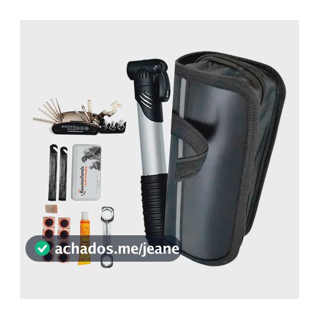 Kit Reparo Pneu Bike E Chaves P/ Bicicleta Bomba De Ar Mtb
