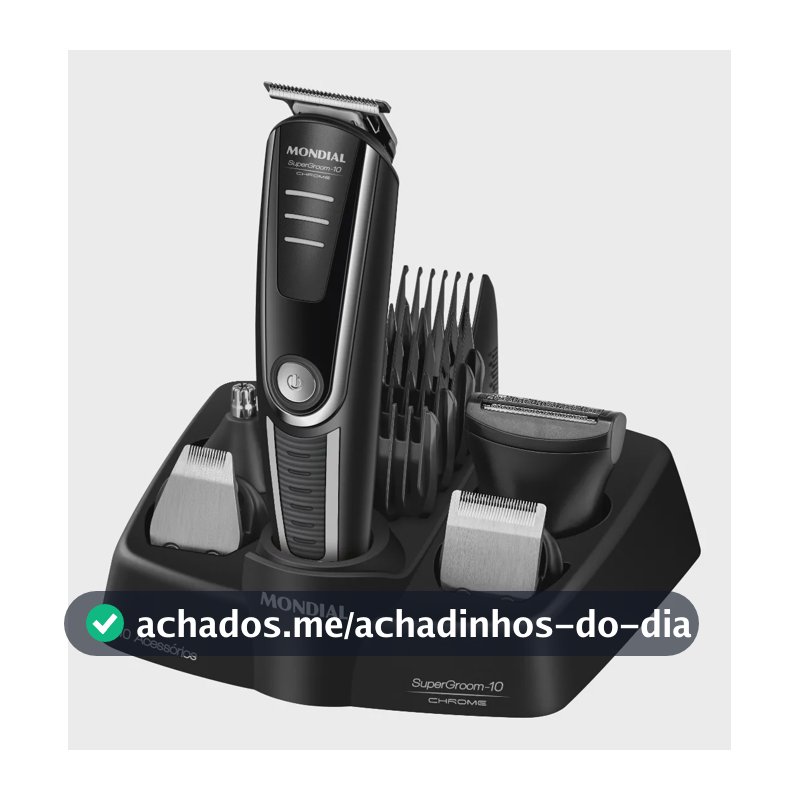 Aparador De Pelos Supergroom-10 Mondial Bivolt Bg-10