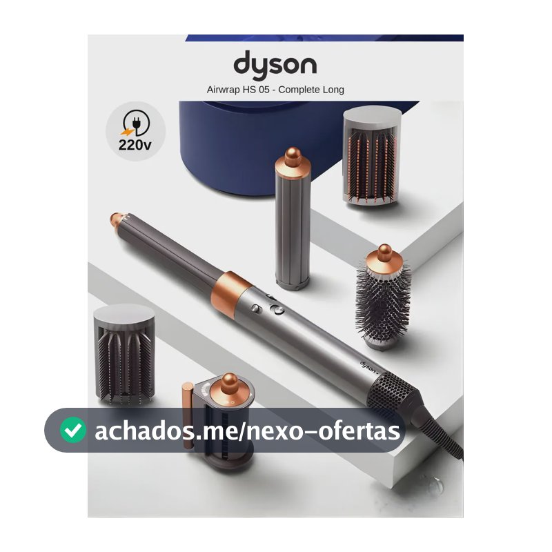 Secador De Cabelo Dyson Airwrap Hs05 Completo Rosé