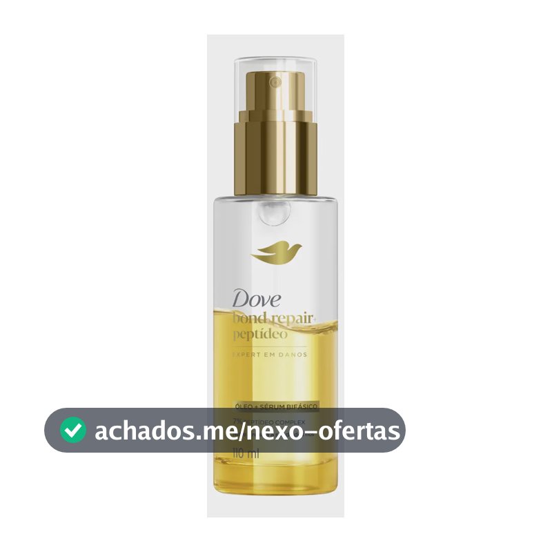 Dove Óleo e Sérum Bifásico Bond Repair + Peptídeo 110 ml