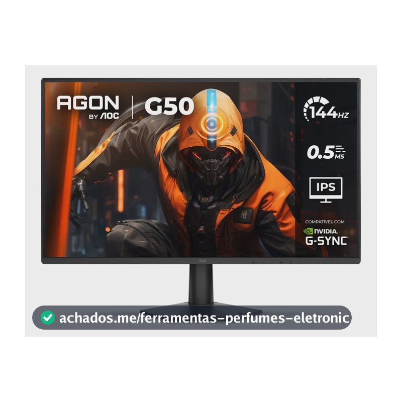 Monitor Gamer AOC AGON G50 27" 144Hz 0,5ms IPS HDR10 G-SYNC 27G50F